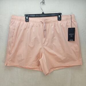 VRST MEN'S XXL WOVEN NYLON 5" SHORT SUN KISSED PINK NWT